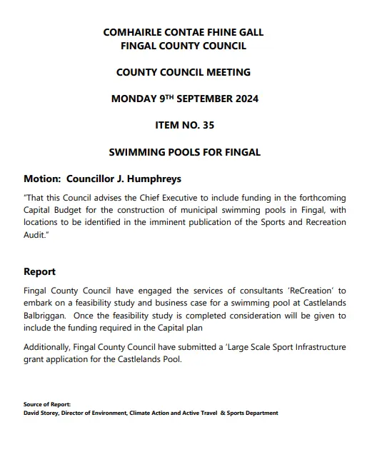 County Council Meeting minutes