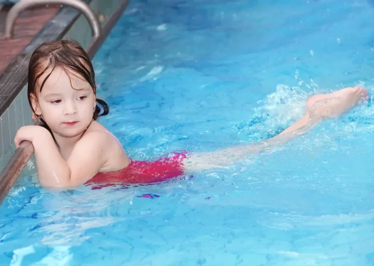 kid in pool