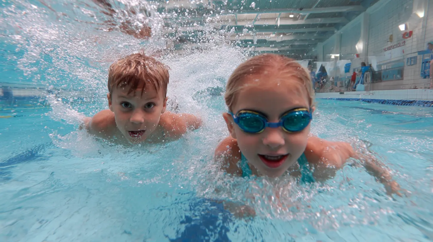 kids swimming